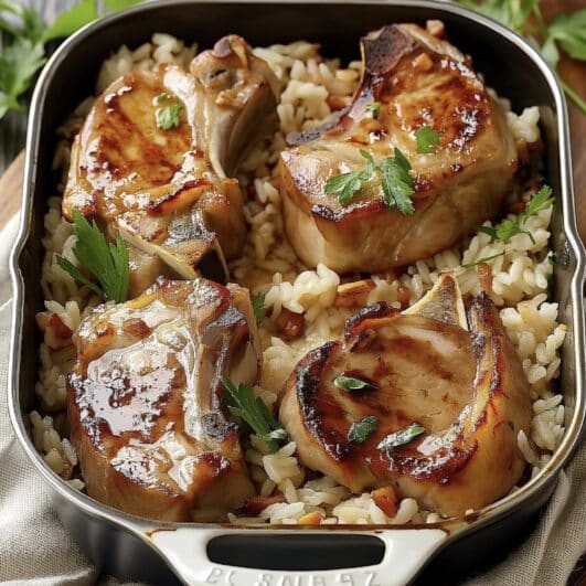 Pork Chops & Rice Casserole: A Hearty Family Favorite – Tricky Tips!